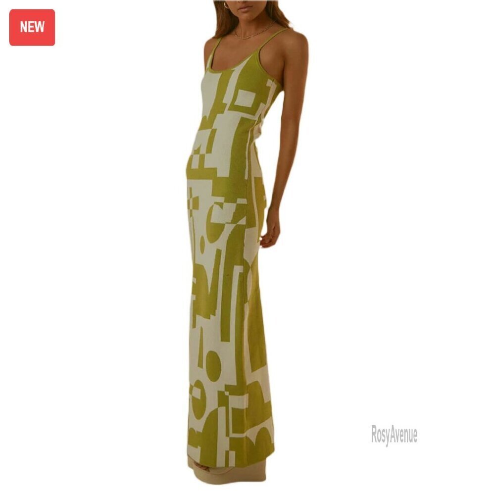 Knit Bodycon Midi Maxi Dress Sleeveless Cut Out Formal Night Out